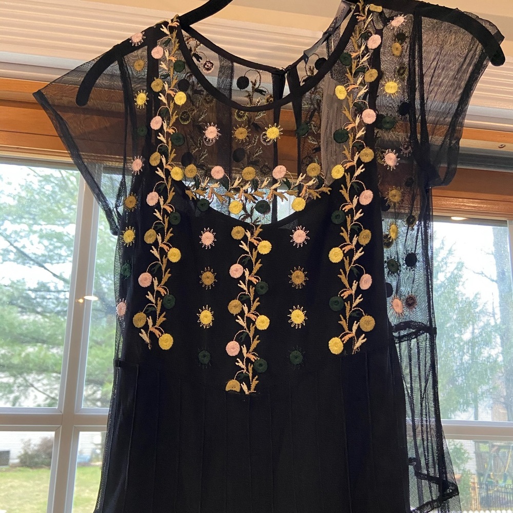 French Connection Embroidered Maxi Dress